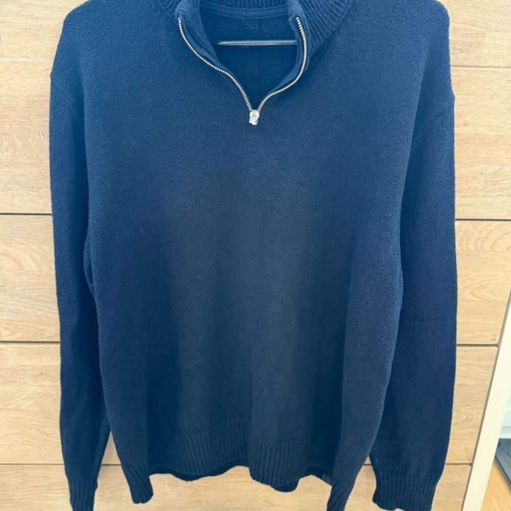 Men's Lululemon Sweater, M, Navy, 1/4 Zip